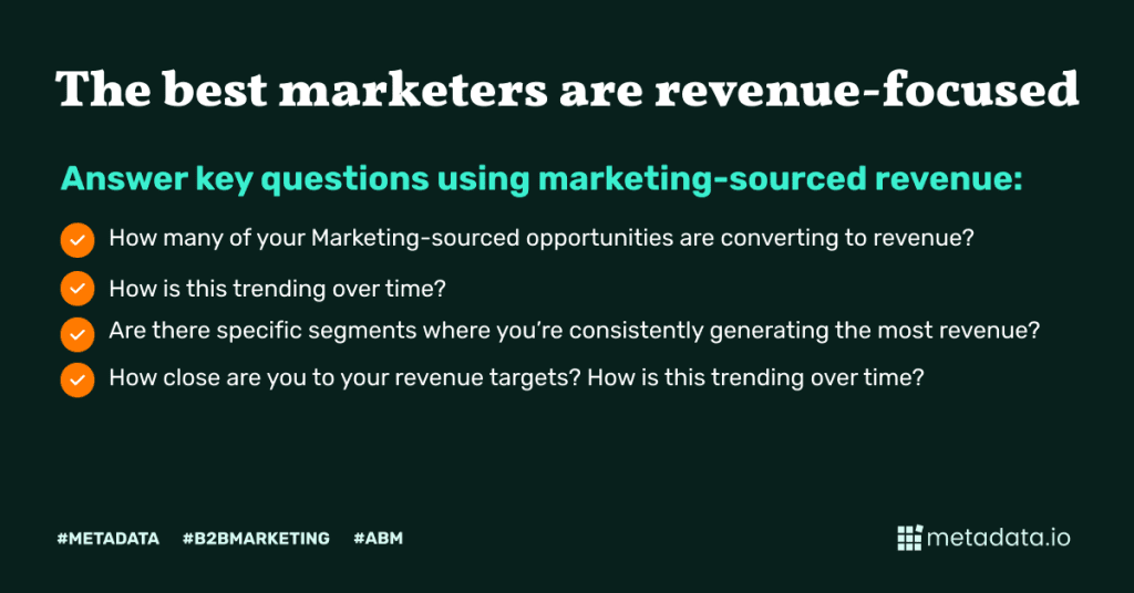 abm measurement marketing-sourced revenue