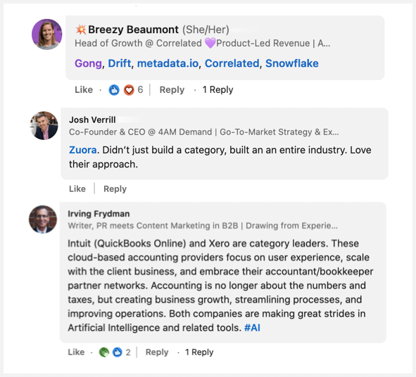 mentions linkedin screenshot comment