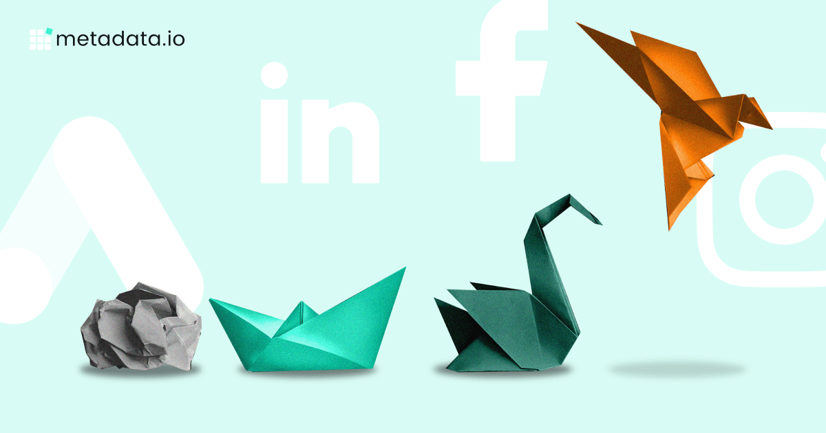 How To Successfully Outsource Your Marketing Campaigns-floating oregami representing 4 social media