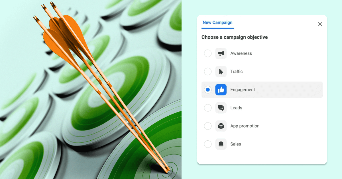 Understanding Facebook Campaign Objectives_ A Guide for B2B Marketers- 3 sticks on a target