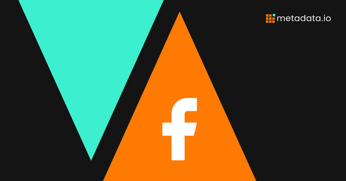 Facebook Ads Best Practices for Marketers to Boost ROI - green upside down triangle and orange triangle with facebook logo