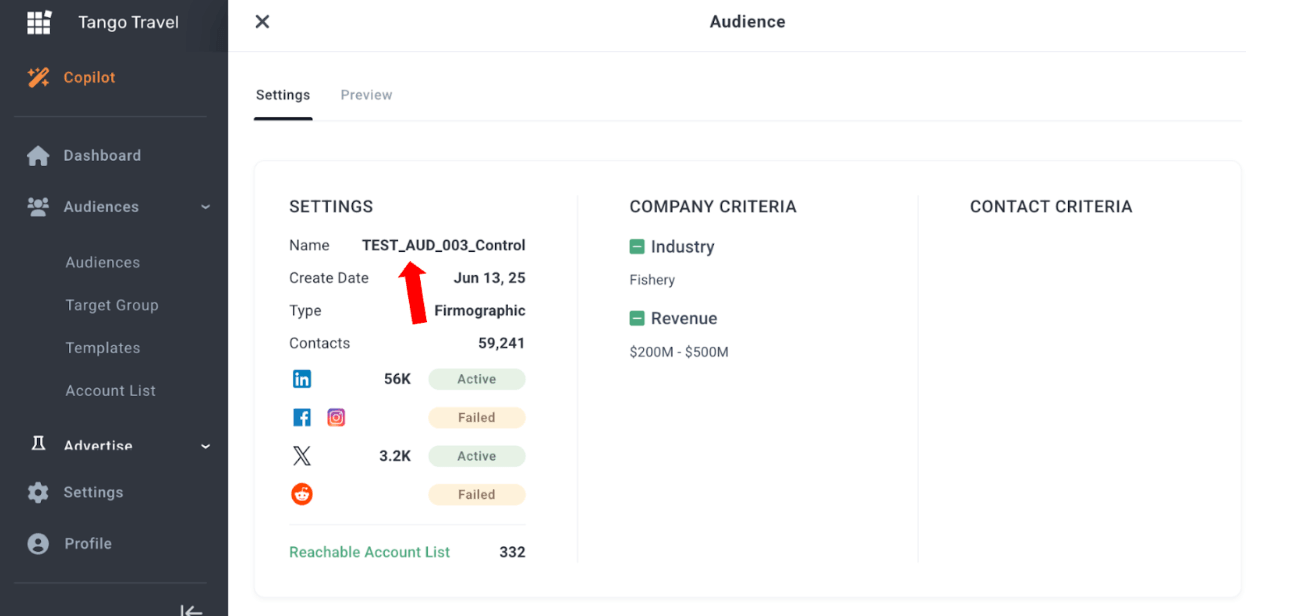 Audience Preview Enhancement