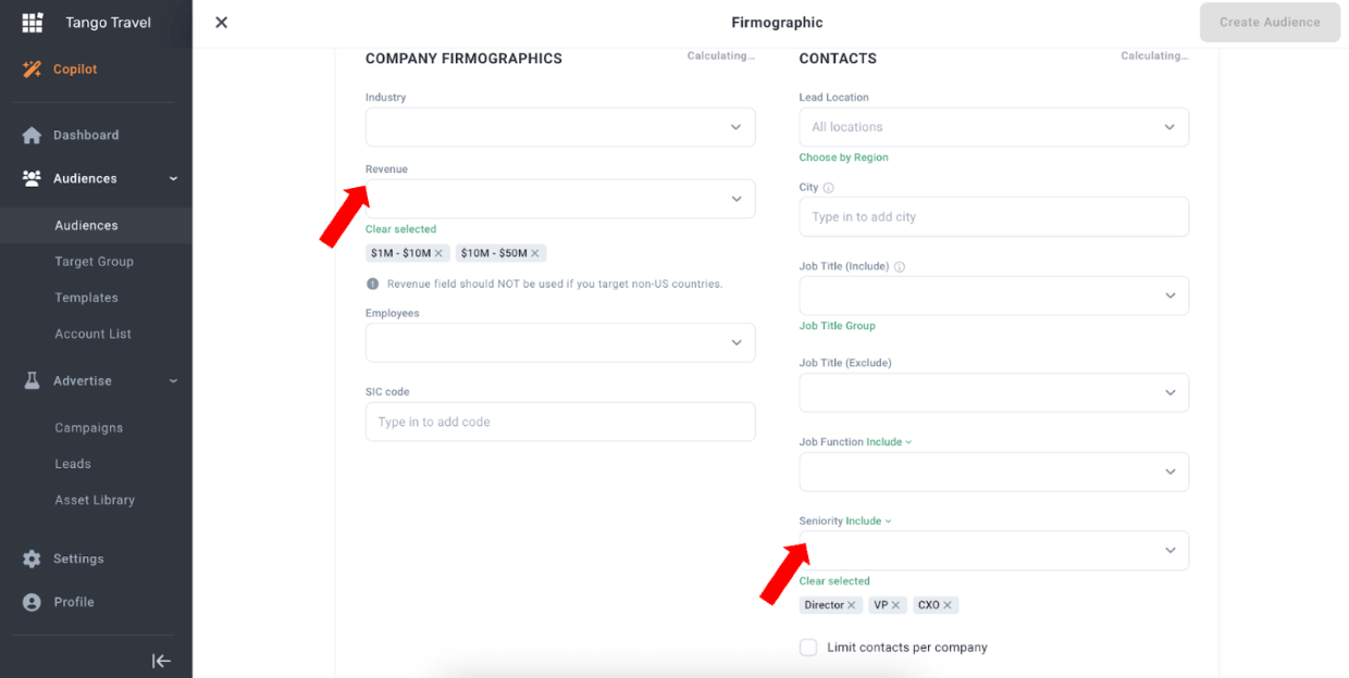 Combine Seniority and Revenue