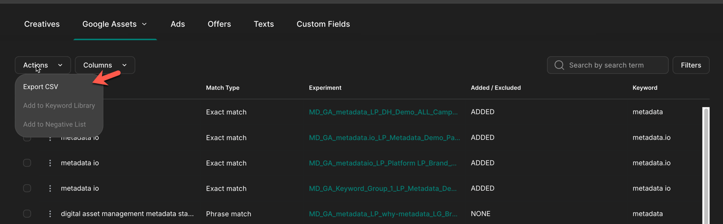 Expanded Export Capabilities