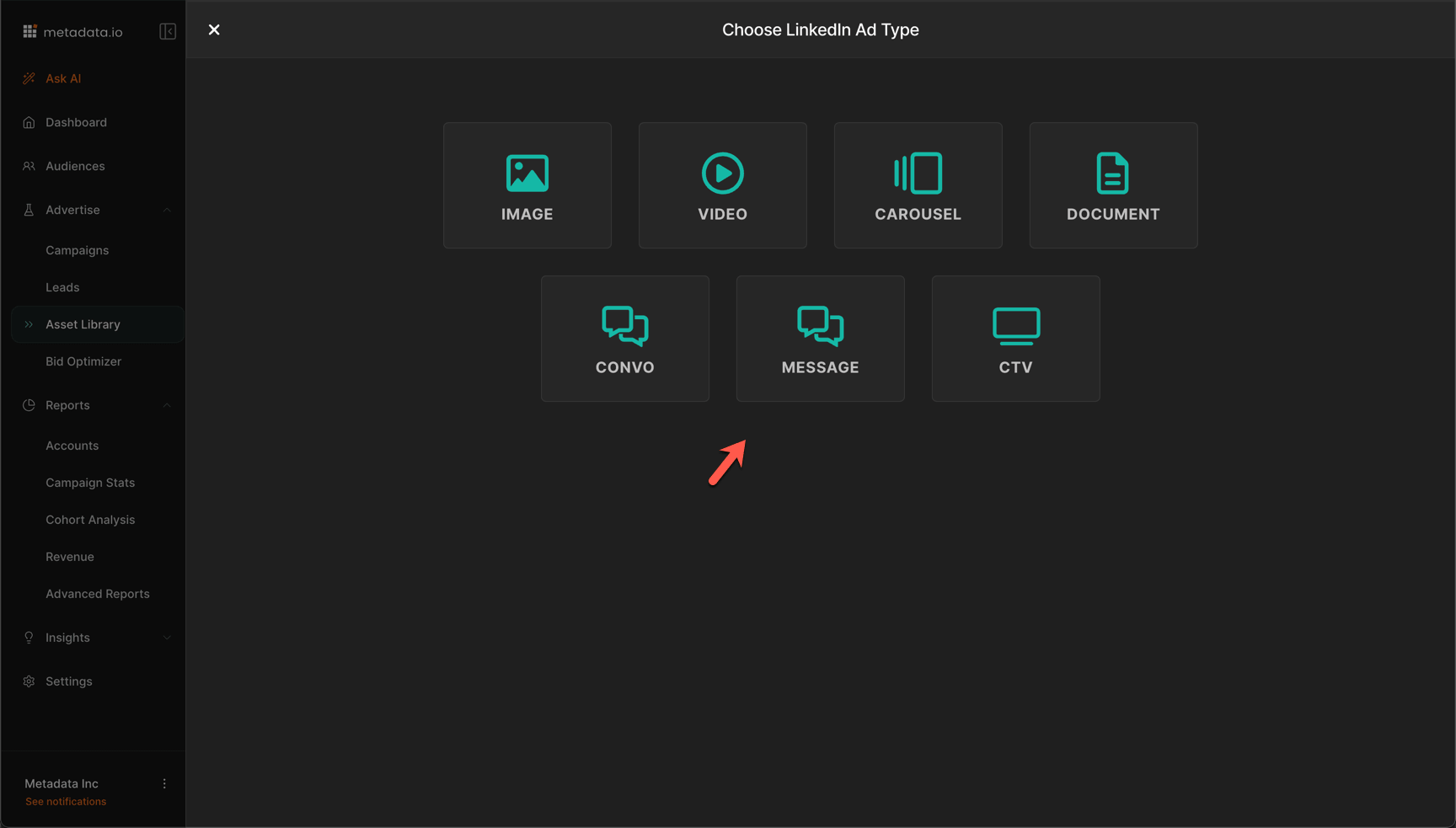 LinkedIn Message Ads